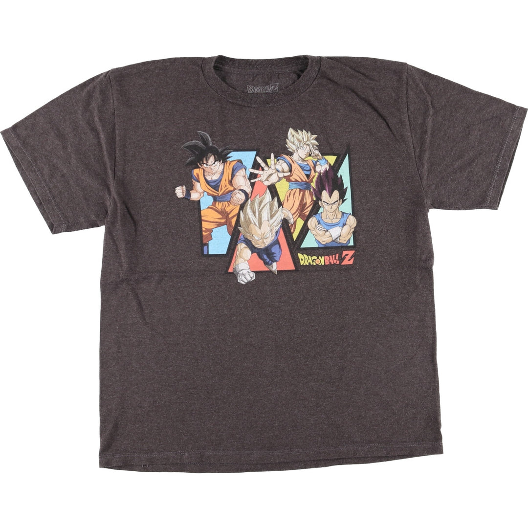 DRAGONBALL Z Dragon Ball Z Anime Character Print T-Shirt Men's Size L cotton gray type Vintage Second Hand