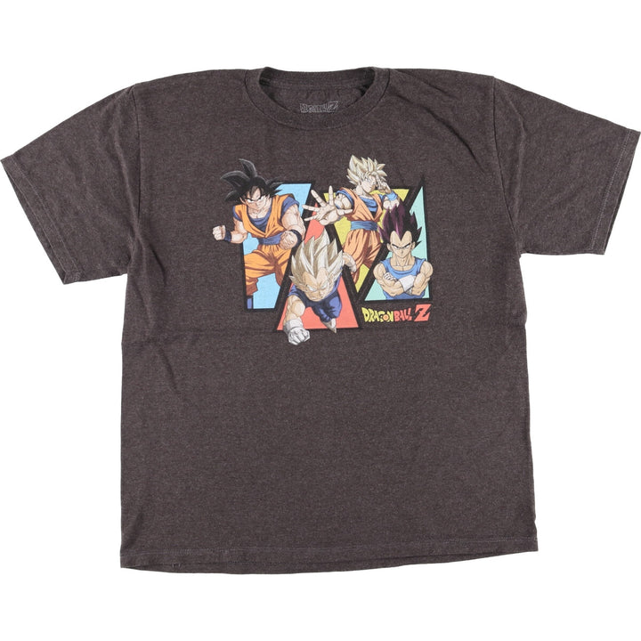 DRAGONBALL Z Dragon Ball Z Anime Character Print T-Shirt Men's Size L cotton gray type Vintage Second Hand
