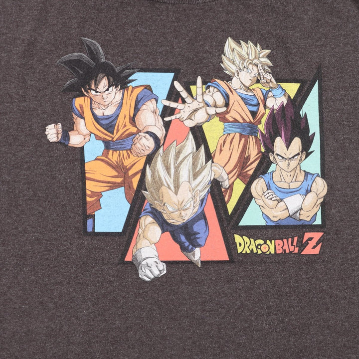 DRAGONBALL Z Dragon Ball Z Anime Character Print T-Shirt Men's Size L cotton gray type Vintage Second Hand