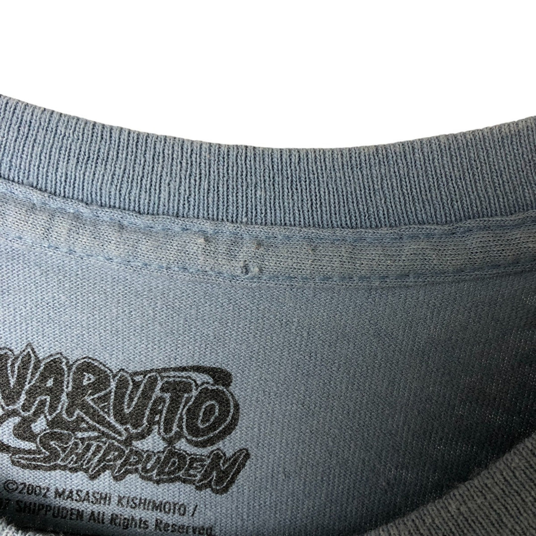 Primitive NARUTO SHIPPUDEN Orochimaru Anime Character Print T-Shirt, Men's Size L cotton Blue type light blue Vintage Second Hand