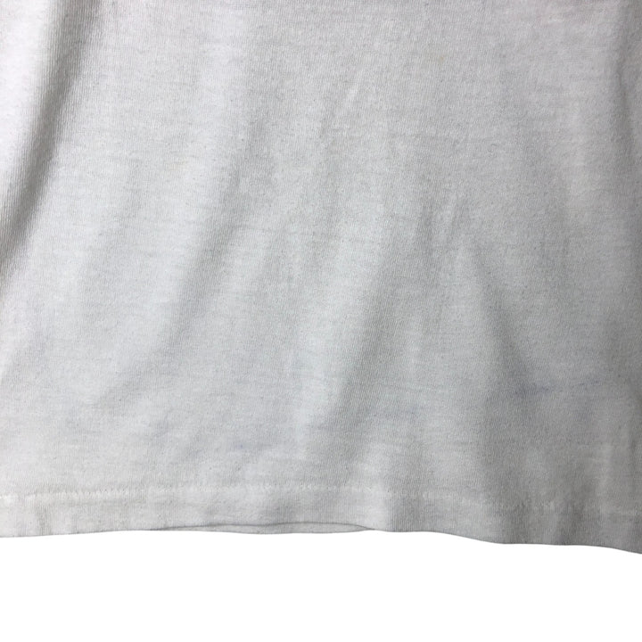 Vintage 1990'S Snoopy Woodstock character print T-shirt, men's size S unclear white type Vintage Second Hand