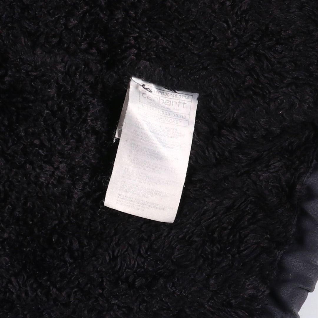 Carhartt Mentor Jacket, hooded, padded work jacket, men's size XL polyester black type Vintage Second Hand