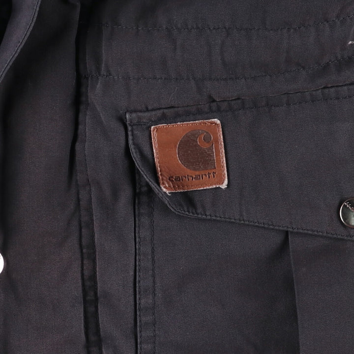 Carhartt Mentor Jacket, hooded, padded work jacket, men's size XL polyester black type Vintage Second Hand