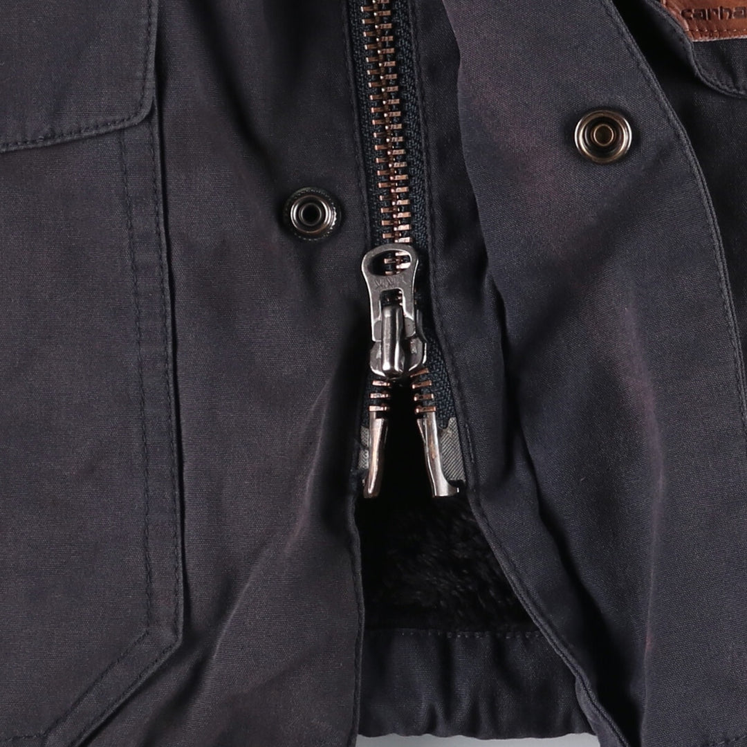 Carhartt Mentor Jacket, hooded, padded work jacket, men's size XL polyester black type Vintage Second Hand