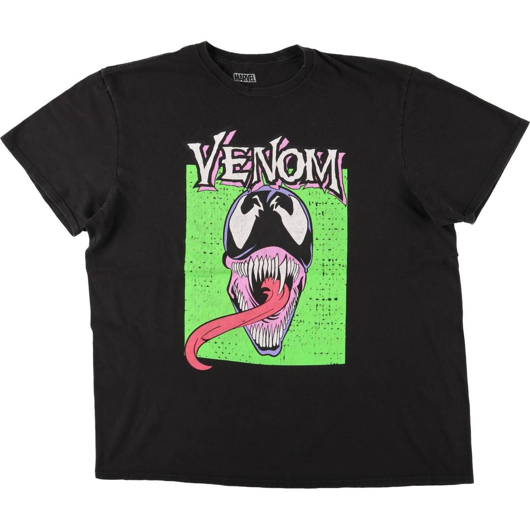 Marvel VENOM Character Print T-Shirt Men's XL cotton black type Vintage Second Hand