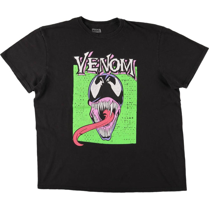 Marvel VENOM Character Print T-Shirt Men's XL cotton black type Vintage Second Hand