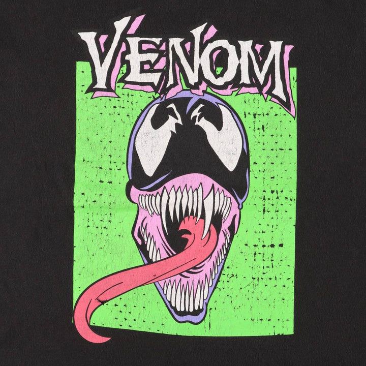 Marvel VENOM Character Print T-Shirt Men's XL cotton black type Vintage Second Hand