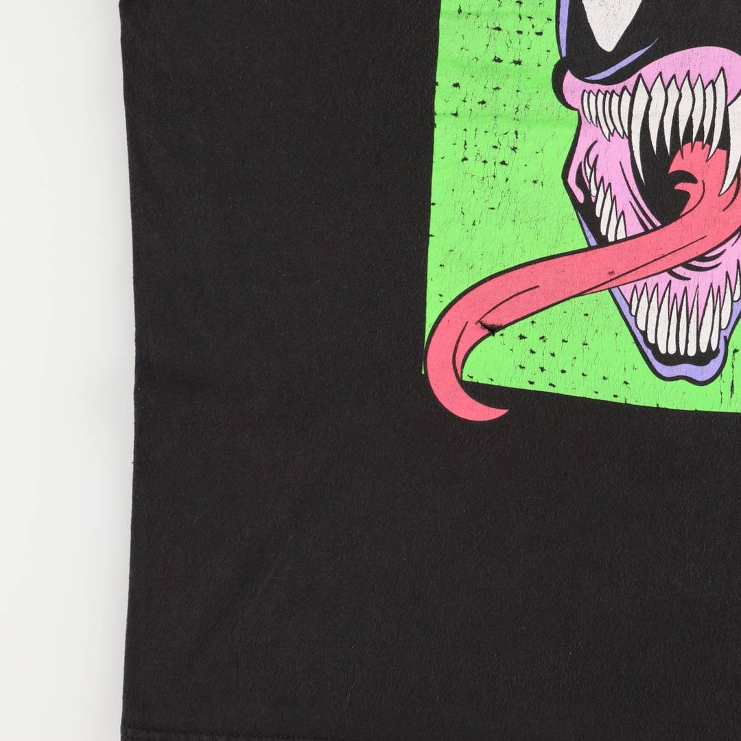 Marvel VENOM Character Print T-Shirt Men's XL cotton black type Vintage Second Hand