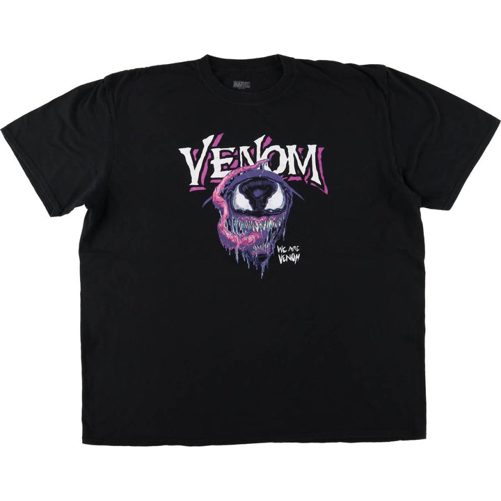 Marvel VENOM Character Print T-Shirt Men's XXL cotton black type Vintage Second Hand