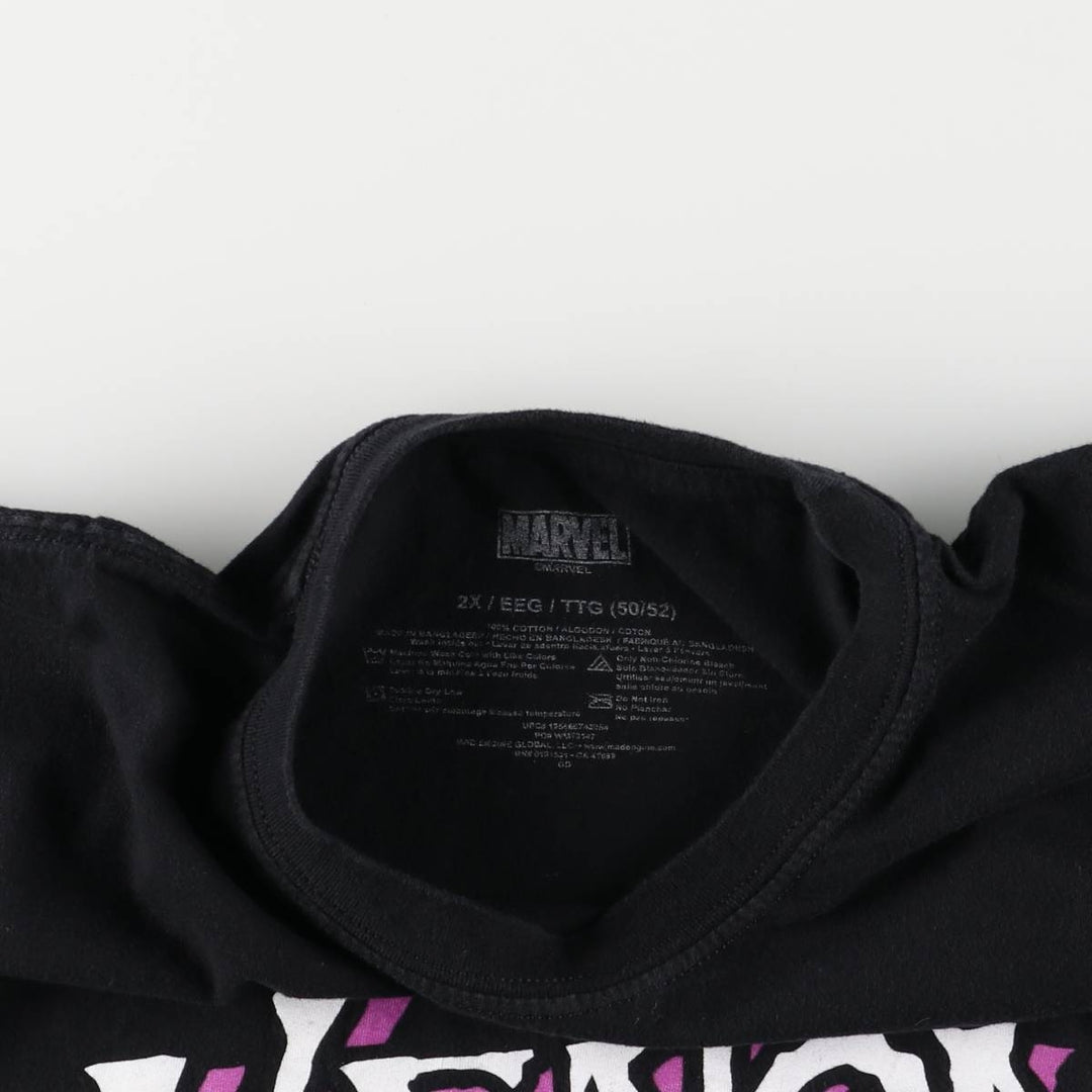 Marvel VENOM Character Print T-Shirt Men's XXL cotton black type Vintage Second Hand