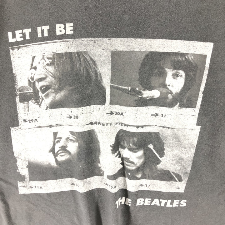 THE BEATLES The Beatles Band T-shirt Band T Men's L size cotton black type Vintage Second Hand