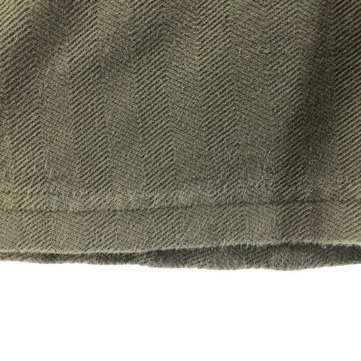 Carhartt Henley neck herringbone plain T-shirt men's XL size unclear Khaki type sage green Vintage Second Hand