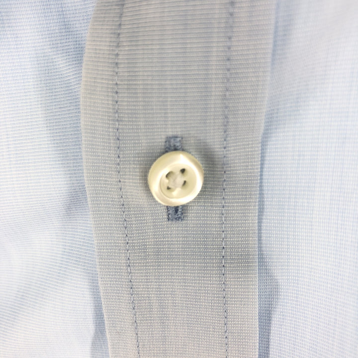 Brooks Brothers 1818 short sleeve button-down shirt, men's size M cotton Blue type light blue Vintage Second Hand