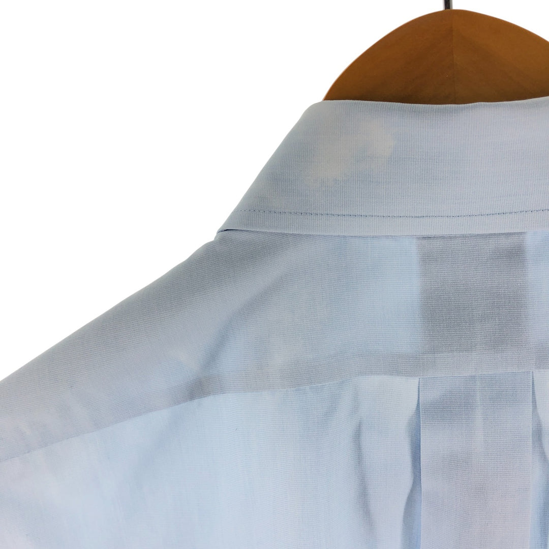 Brooks Brothers 1818 short sleeve button-down shirt, men's size M cotton Blue type light blue Vintage Second Hand