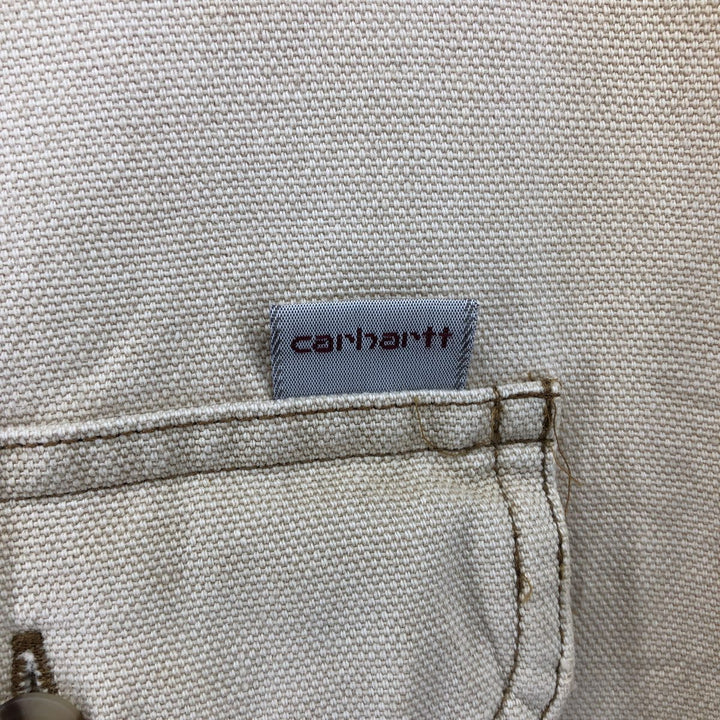 90'S Vintage Carhartt Long Sleeve Duck Work Shirt, Men's XL unclear Beige type Vintage Second Hand