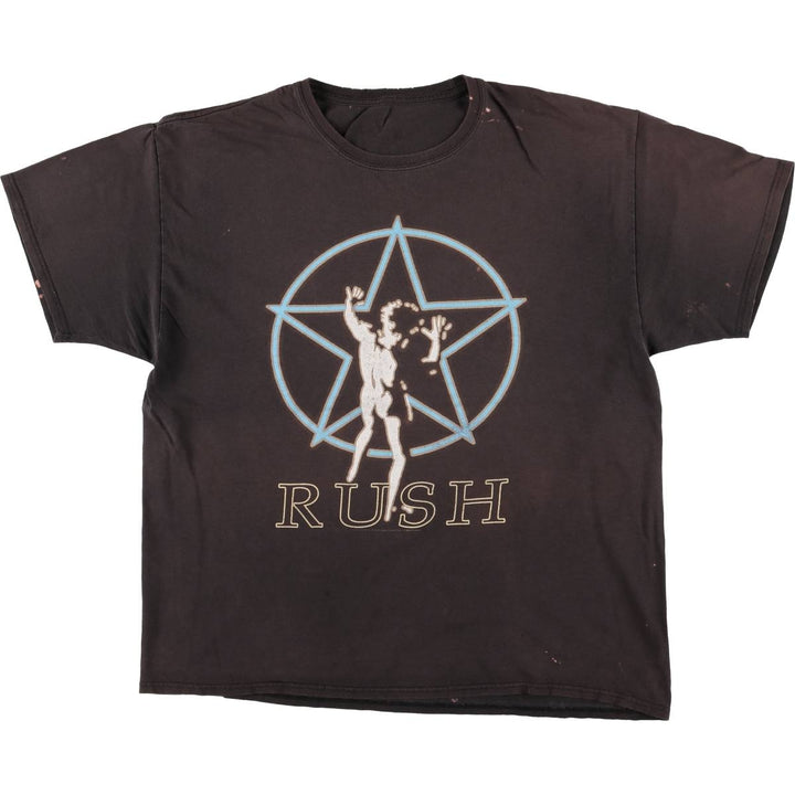 RUSH Band T-shirt, Men's XL size unknown brown type Vintage Second Hand