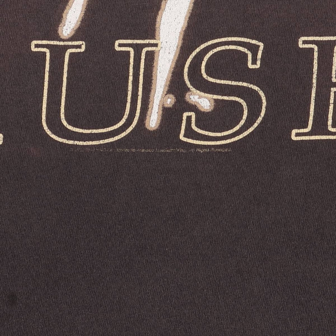 RUSH Band T-shirt, Men's XL size unknown brown type Vintage Second Hand