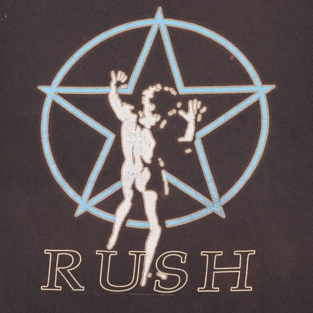 RUSH Band T-shirt, Men's XL size unknown brown type Vintage Second Hand