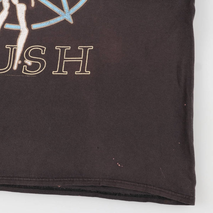 RUSH Band T-shirt, Men's XL size unknown brown type Vintage Second Hand