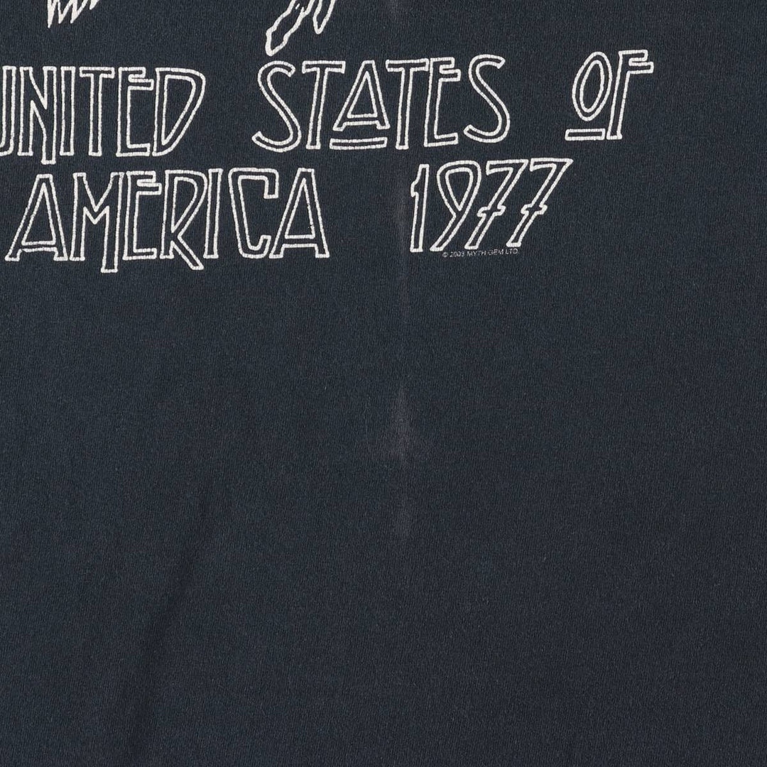 Anvil LED ZEPPELIN Band T-shirt cotton Green type dark green Vintage Second Hand