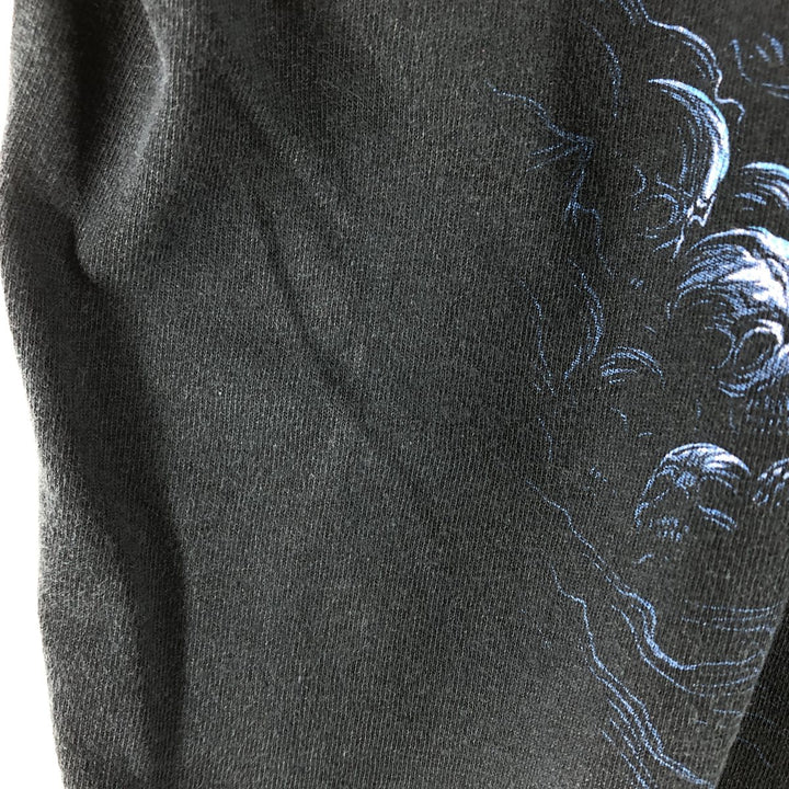 IRON MAIDEN Iron Maiden Band T-shirt Band T Men's M size unclear black type Vintage Second Hand