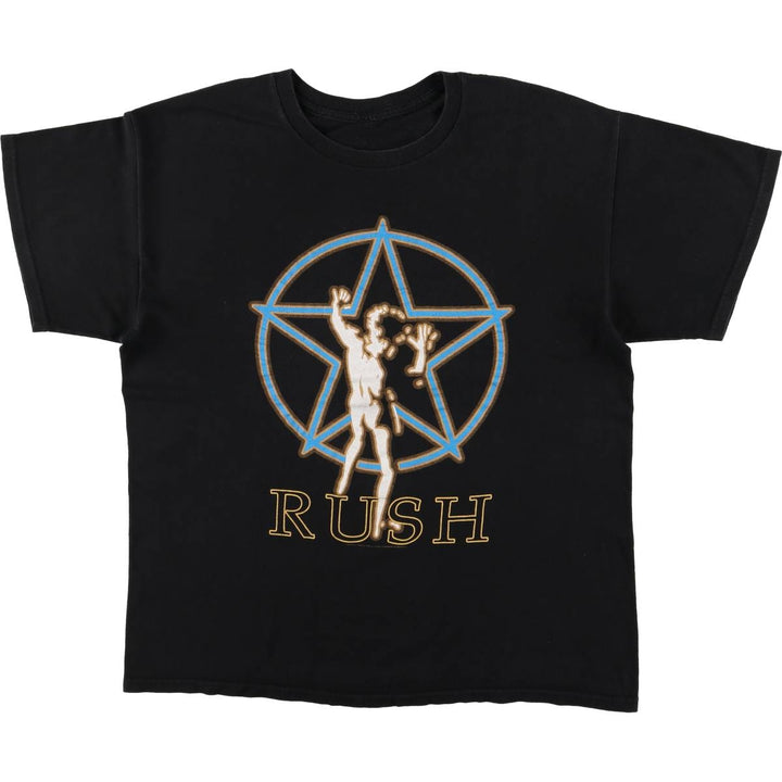 RUSH Band T-shirt, Men's XL size unclear black type Vintage Second Hand