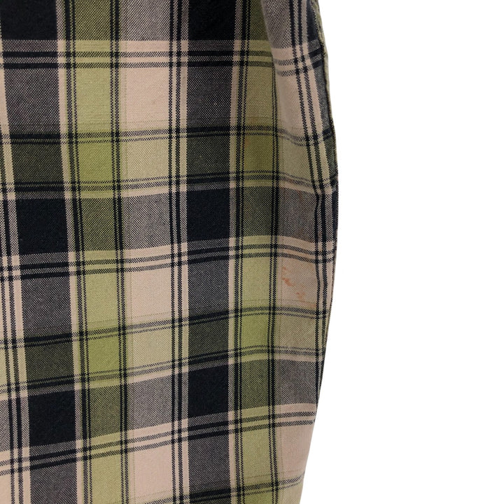 Carhartt Check Pattern Long Sleeve Button-Down Work Shirt, Men's XL cotton Khaki type sage green Vintage Second Hand