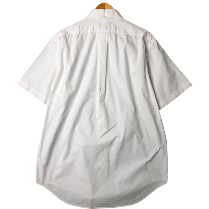 Ralph Lauren Classic Fit short sleeve button down shirt, men's size M cotton white type Vintage Second Hand