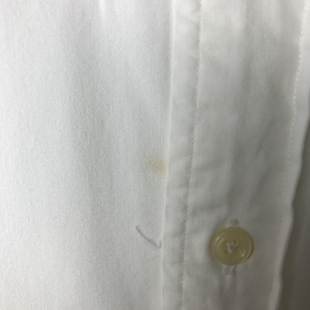 Ralph Lauren Classic Fit short sleeve button down shirt, men's size M cotton white type Vintage Second Hand