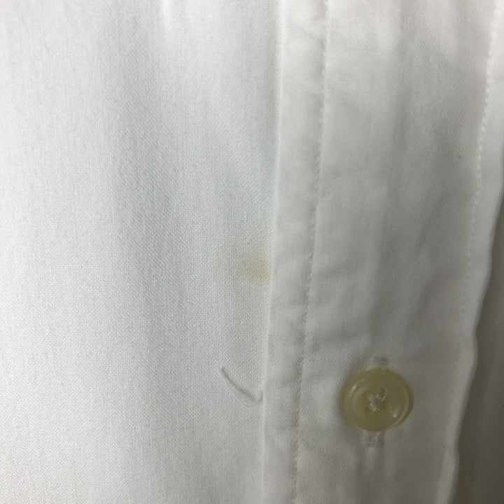 Ralph Lauren Classic Fit short sleeve button down shirt, men's size M cotton white type Vintage Second Hand