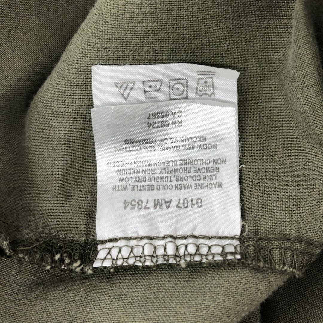 Columbia Short Sleeve Ramie x Cotton Shirt, Box Shirt, Men's XL Size Lamy green type Vintage Second Hand