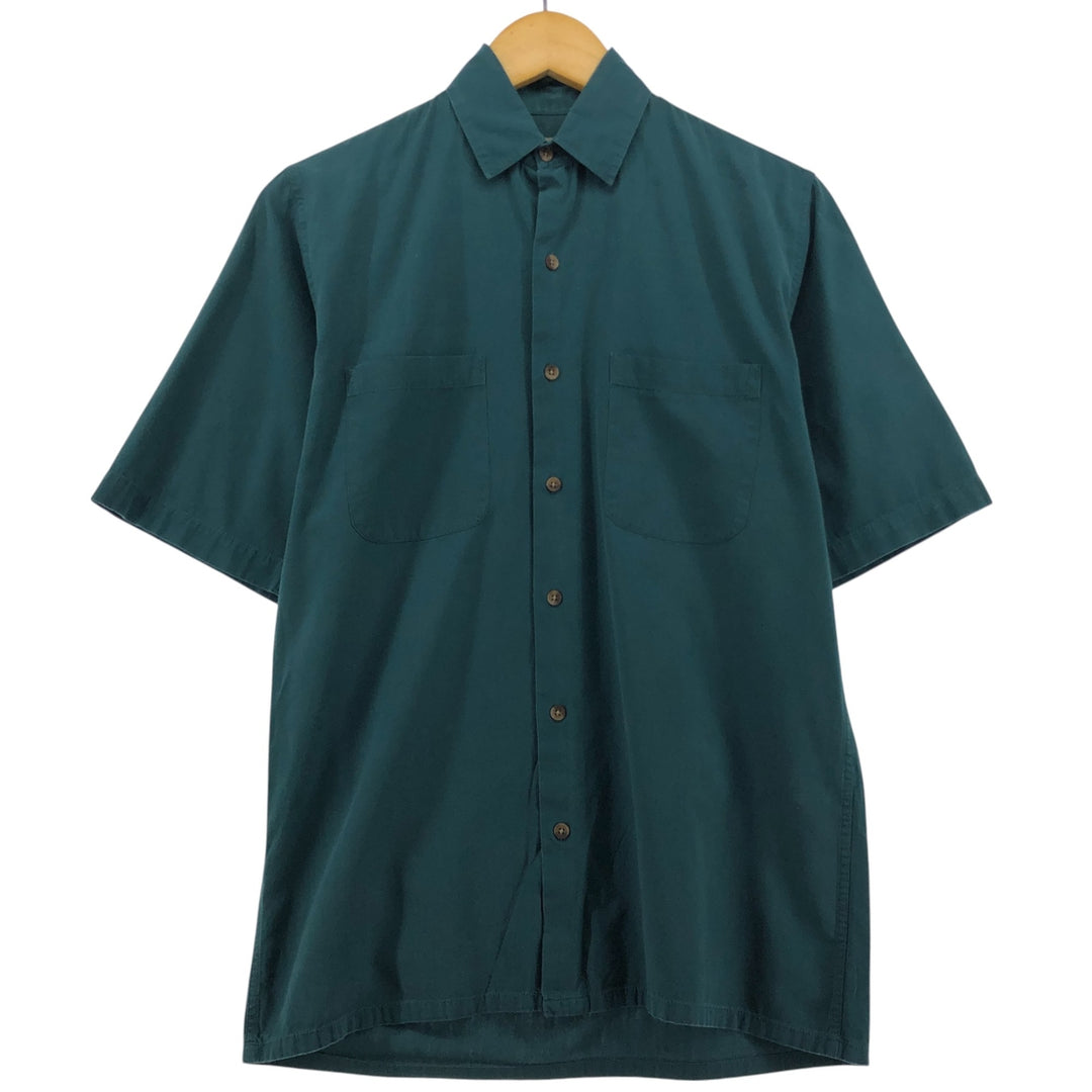 80'S Banana Republic BANANA REPUBLIC Short Sleeve Cotton Shirt Box Shirt Men's XS Vintage cotton green type Vintage Second Hand