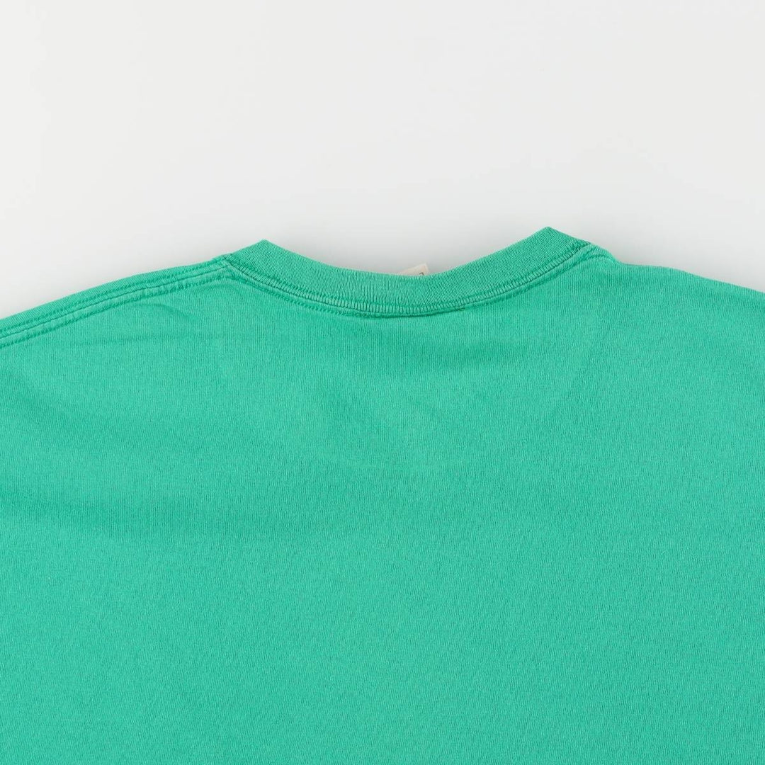 90'S Sesame Street Oscar Large Print Character Print T-Shirt Men's L Size Vintage cotton green type Vintage Second Hand