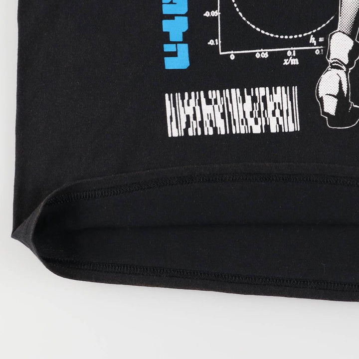 GOAT CREW COWBOY BEEBOP Cowboy Bebop Favorite Valentine Anime Character Print T-shirt Men's M size cotton black type Vintage Second Hand