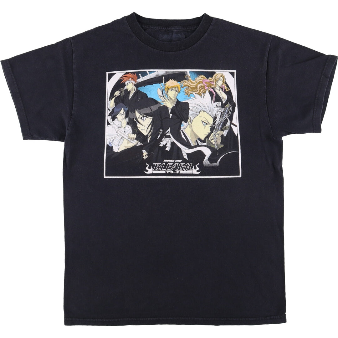 Ripple Junction RIPPLE JUNCTION BLEACH Anime Character Print T-shirt Men's M size cotton black type Vintage Second Hand