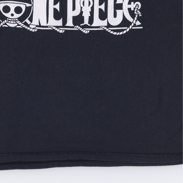 RIPPLE JUNCTION ONE PIECE Roronoa Zoro Anime Character Print T-Shirt Men's M cotton black type Vintage Second Hand
