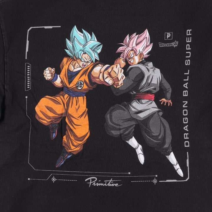 DORAGONBALL Super Dragon Ball Super Son Goku Goku Black Anime Character Print T-Shirt Men's M size cotton black type Vintage Second Hand