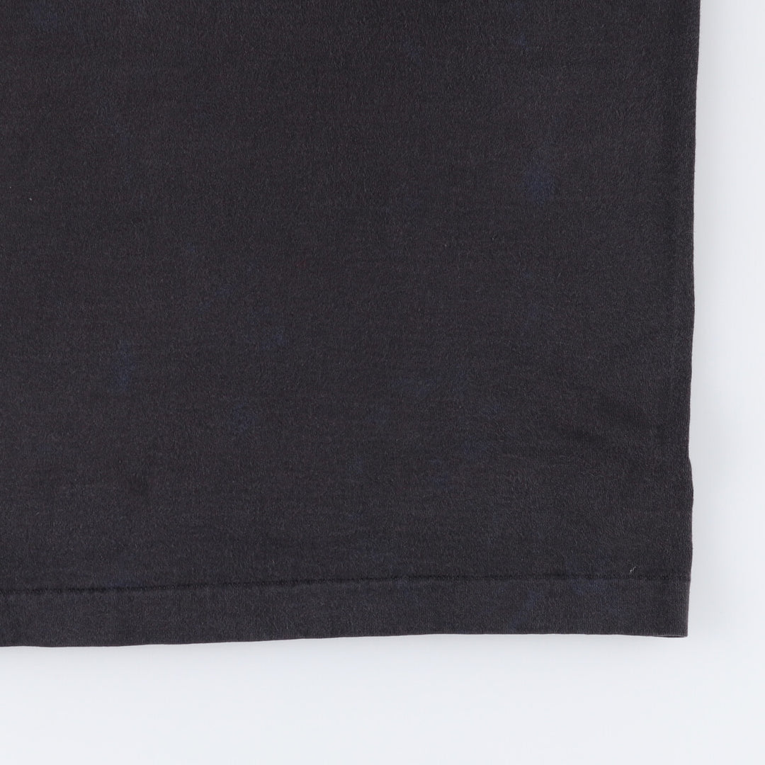 90'S Fruit of the Loom printed T-shirt, made in the USA, men's size L, vintage cotton black type Vintage Second Hand