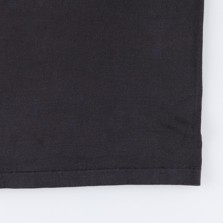 90'S Fruit of the Loom printed T-shirt, made in the USA, men's size L, vintage cotton black type Vintage Second Hand