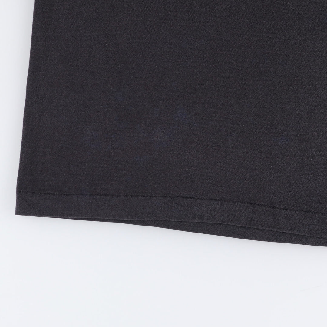 90'S Fruit of the Loom printed T-shirt, made in the USA, men's size L, vintage cotton black type Vintage Second Hand