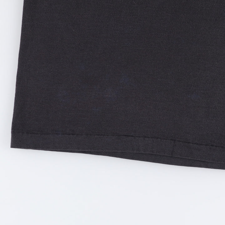 90'S Fruit of the Loom printed T-shirt, made in the USA, men's size L, vintage cotton black type Vintage Second Hand