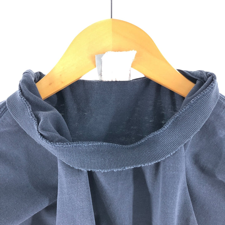 Carhartt Plain Pocket Long T-Shirt, Men's XL Size cotton navy blue type Vintage Second Hand