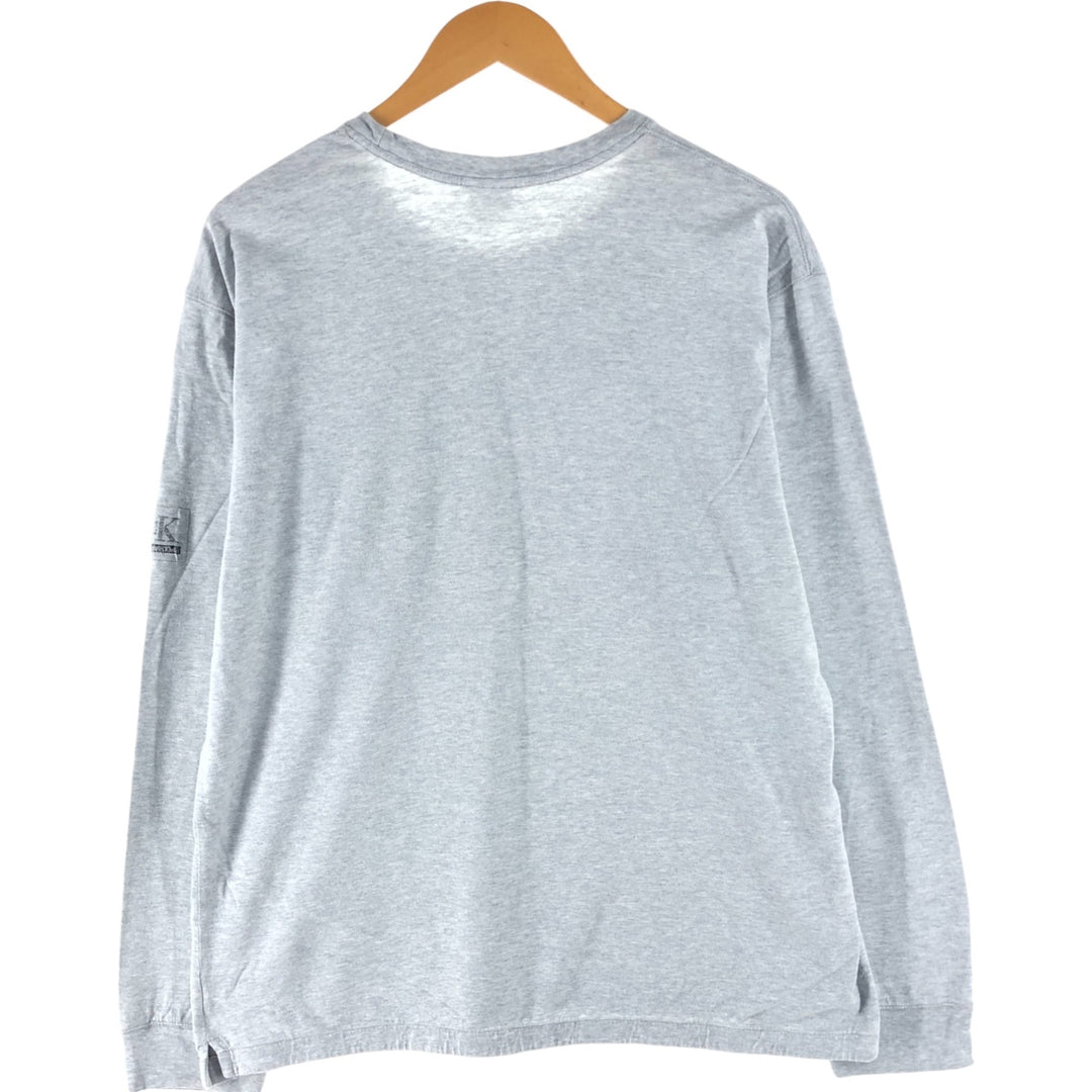Calvin Klein long-sleeved T-shirt, men's size L cotton gray type Vintage Second Hand