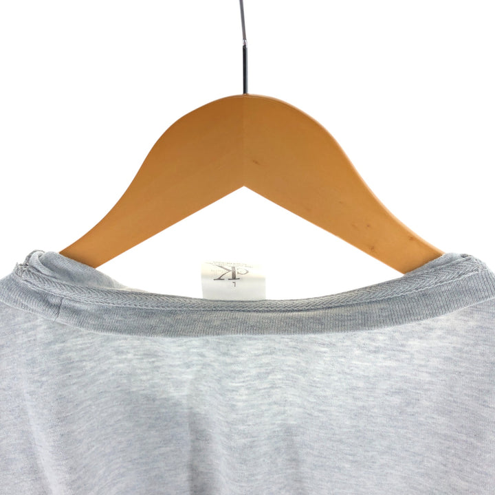 Calvin Klein long-sleeved T-shirt, men's size L cotton gray type Vintage Second Hand