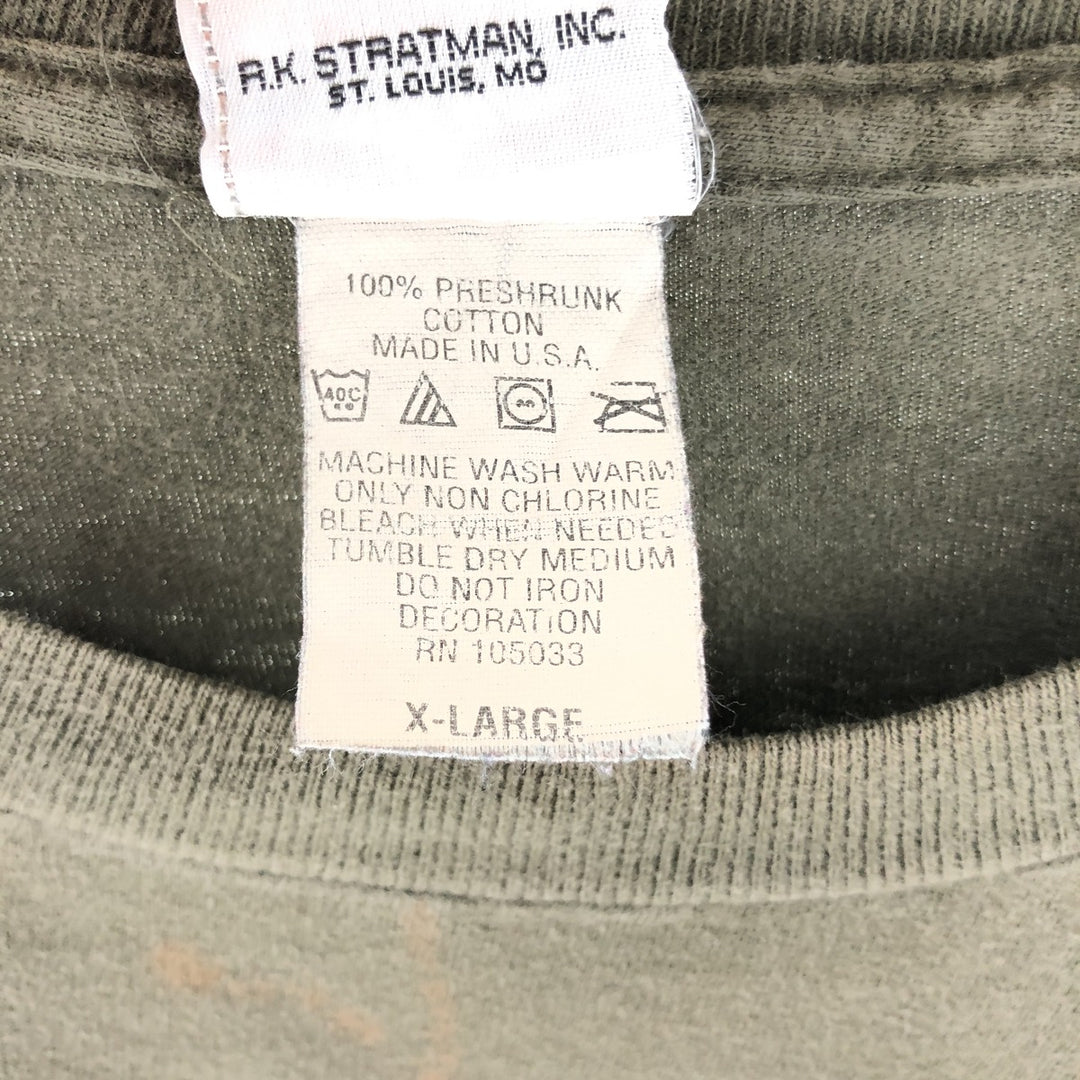 00'S Harley-Davidson Long Sleeve T-Shirt Made in USA Men's XL cotton Khaki type Vintage Second Hand