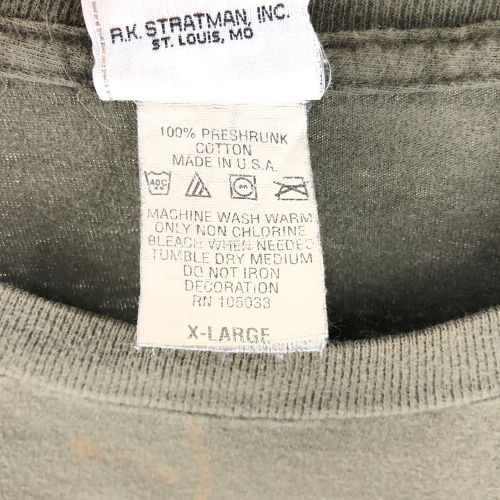 00'S Harley-Davidson Long Sleeve T-Shirt Made in USA Men's XL cotton Khaki type Vintage Second Hand