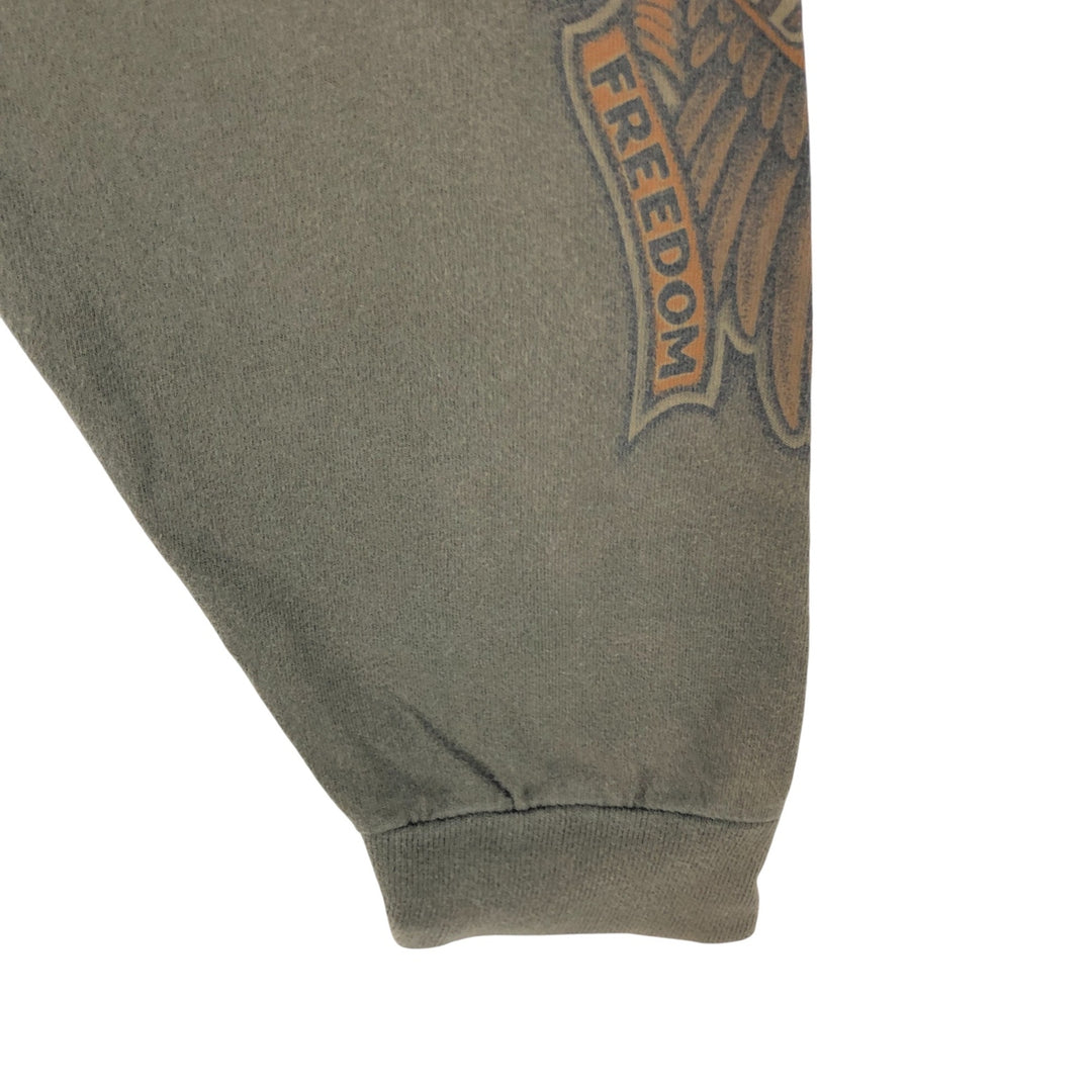 00'S Harley-Davidson Long Sleeve T-Shirt Made in USA Men's XL cotton Khaki type Vintage Second Hand