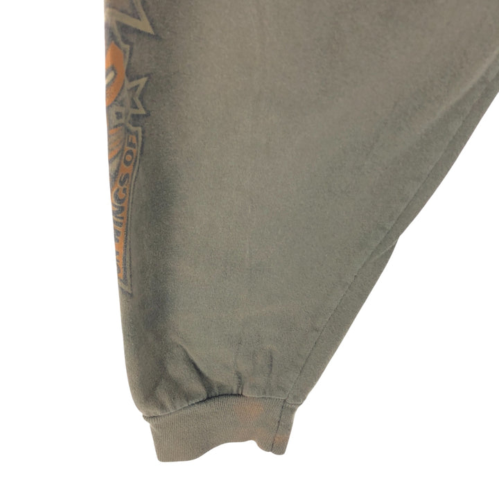 00'S Harley-Davidson Long Sleeve T-Shirt Made in USA Men's XL cotton Khaki type Vintage Second Hand