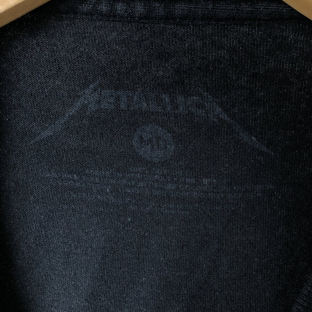 METALLICA Metallica Band T-shirt Band T Men's M size unclear black type Vintage Second Hand
