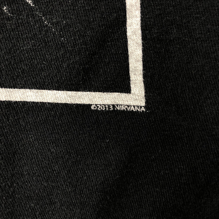 TULTEX NIRVANA Nirvana Band T-shirt Band T Men's S size cotton black type Vintage Second Hand